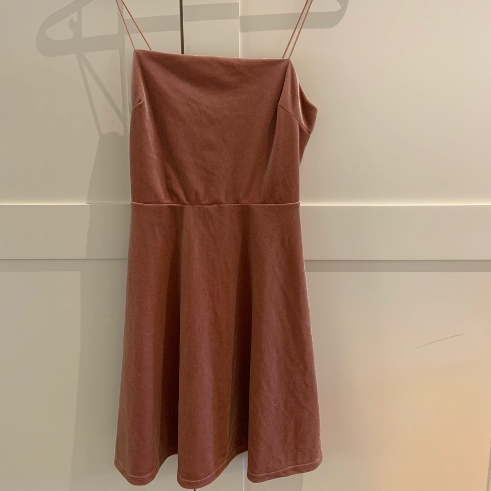 L.A. Hearts pink velvet dress